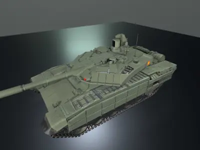 T90M Lowpolygon Low-poly 3D model