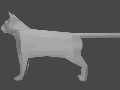 Cat for games Free 3D model