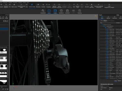 Mountain bike MTB bicycle 3D model
