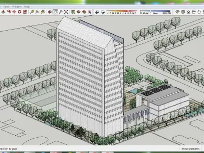 Sketchup Office building C7 Free 3D model