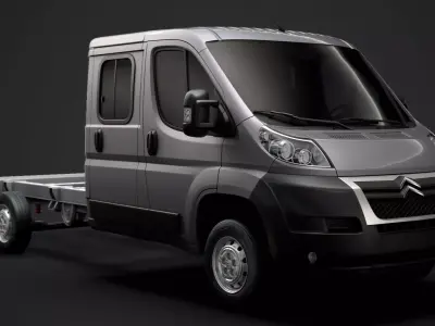 Citroen Relay Chassis Truck Crew Cab 4035WB 2014 3D model