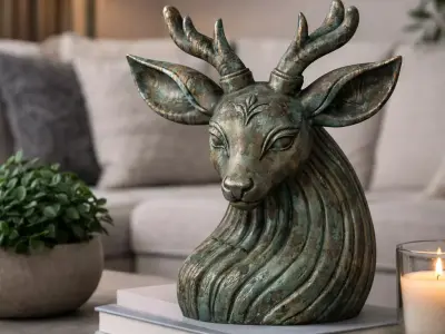 Dual Crown Stag   3D print model