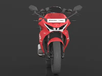Hero Karizma XMR Bike Turbo Red Booking for Ex-Showroom Price Low-poly 3D model