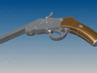 Nagant M1877 3D model
