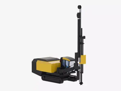 Drill Rig Smart Roc CL Simplified Low-poly 3D model