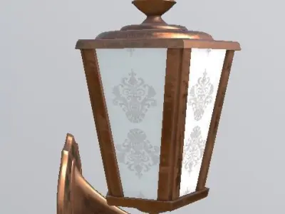 Vintage Lamp PBR model 3D 3D model