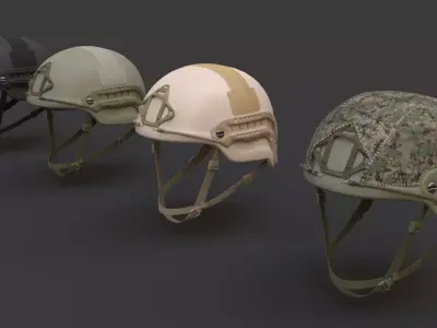 Ops Core Sentry mid cut military helmet 3D Model Pack