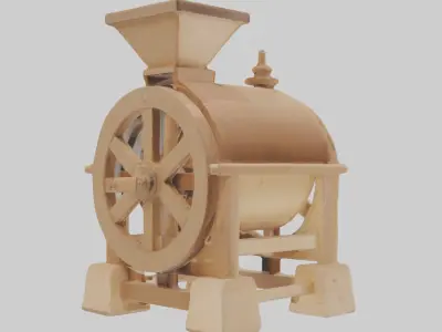 Grainmill Model Low-poly 3D model