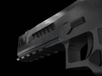 Sig Sauer p320 Low-poly 3D model