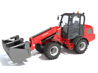 Forklift Bucket Telehandler 3D model