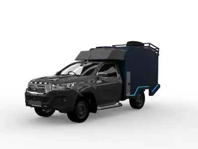 Emergency Response Pickup Truck Off-Road 3D Concept Model 3D model