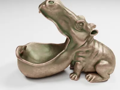Hippo Vase 3D model