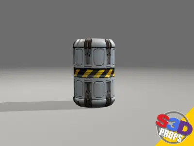scifi canister 3D model purchase