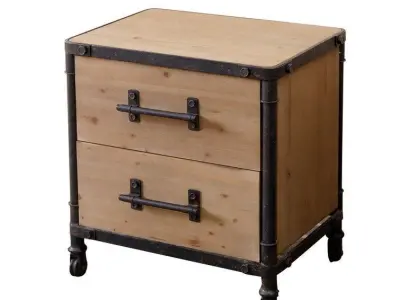 Reidar Metal Nightstand 3D model