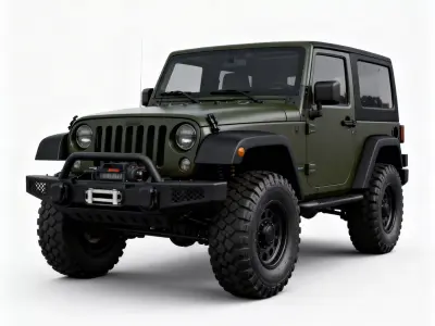 Military Tactical Off-Road 3D Model V02 Low-poly 3D model