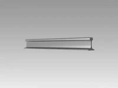 Rail railway 3D model