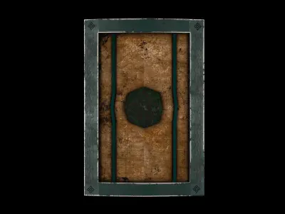 Shield Low-poly 3D model purchase