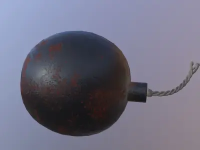 Bomb ball Low-poly 3D model buy