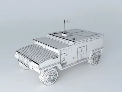 Sanytarnaya bronevyk Free 3D model
