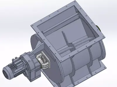air lock 630X710X rotary feeder 3D model