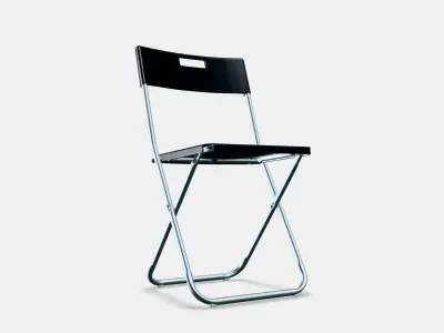 GUNDE Folding Chair Low-poly 3D model