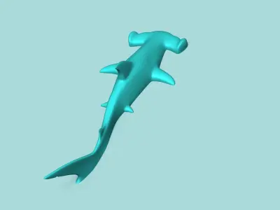 Hammerhead Shark - Wall Decor - Decoration 3D print model
