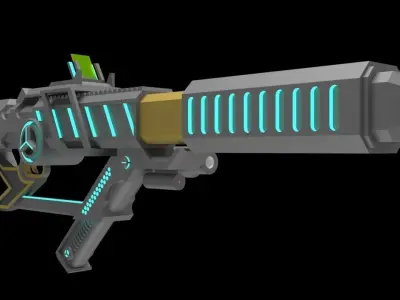 energy gun 3D model