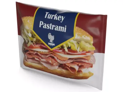 Dried meats Turkey Pastrami 3D model