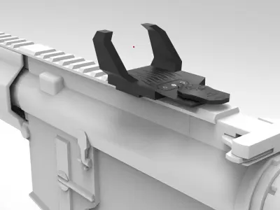 Red Dot Laser Low-poly 3D model