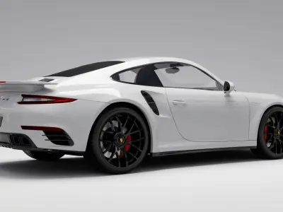 Porsche 911 Turbo Coupe S Fully Rigged for blender 3D model