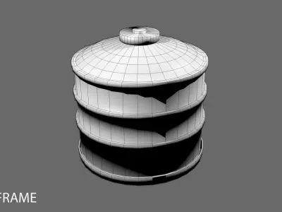 Steel Water Tank 2 3D model
