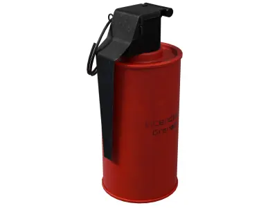 Incendiary Grenade - Low Poly Game Ready  Low-poly 3D model