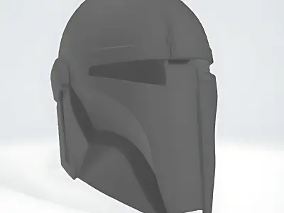 Star Wars Mandalorian helmet V1 Free 3D print model