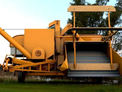 ALLIS CHALMERS 60 ALL CROP HARVESTER 1948 3D model