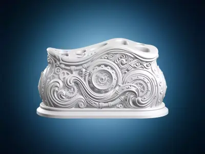 Steampunk Desk Organizer 3D print model