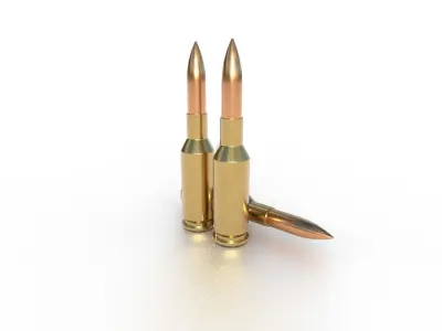 6 mm Norma Ammo Low-poly 3D model