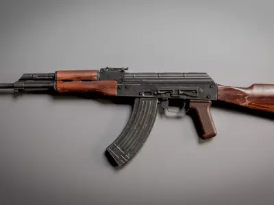 Kalashnikov AK-47 AKM  Low-poly 3D model
