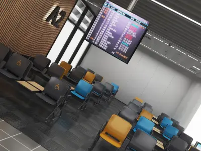  Airport Gates and Waiting Arena 