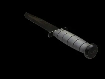 COMBAT KNIFE 3D Model Low-poly 3D model