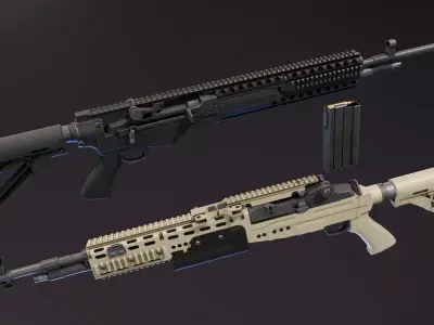 Mk 14 Custom Low-poly 3D model