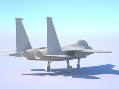 F-15 Eagle Low-poly 3D model