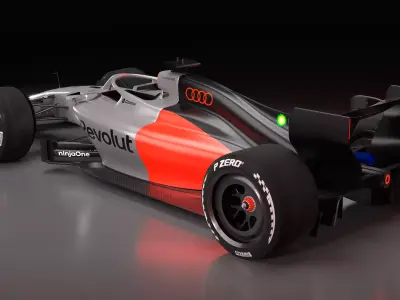 2026 Audi F1 Showcar plus Photoshop files 3D model