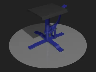 Motorcycle lifts three pieces set 3D model