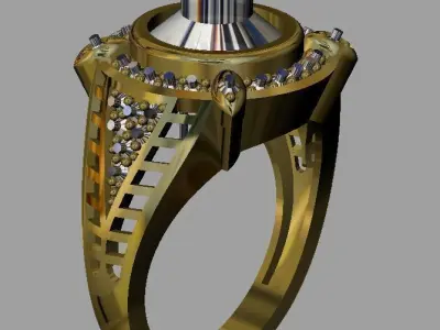 Gold Ring 3D print model
