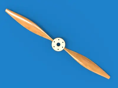 Propeller wooden 3D model