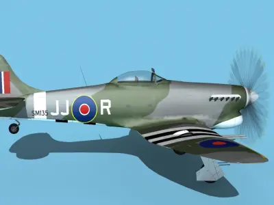 Hawker Hawker Tempest MK1 V11 3D model