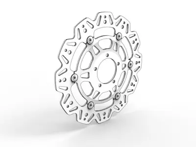 EBC Vee Rotor Front Brake Disc 3D model