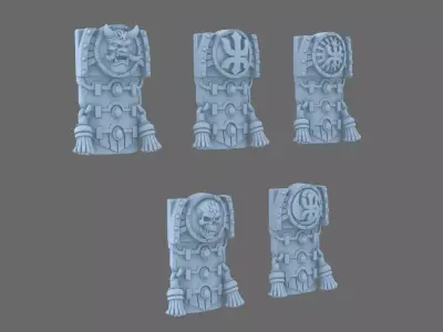 Red Ronin Samurai Tabards 3D print model