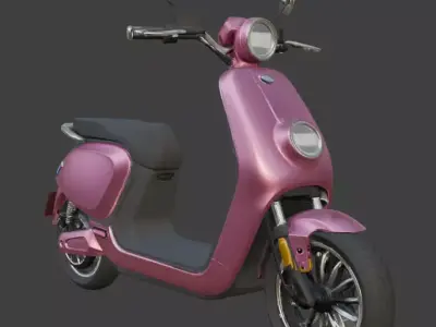 Electric Scooter 3D Model 3D model shop
