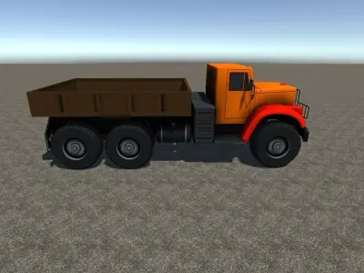 Industrial Cargo Truck 2 Low-poly 3D model
